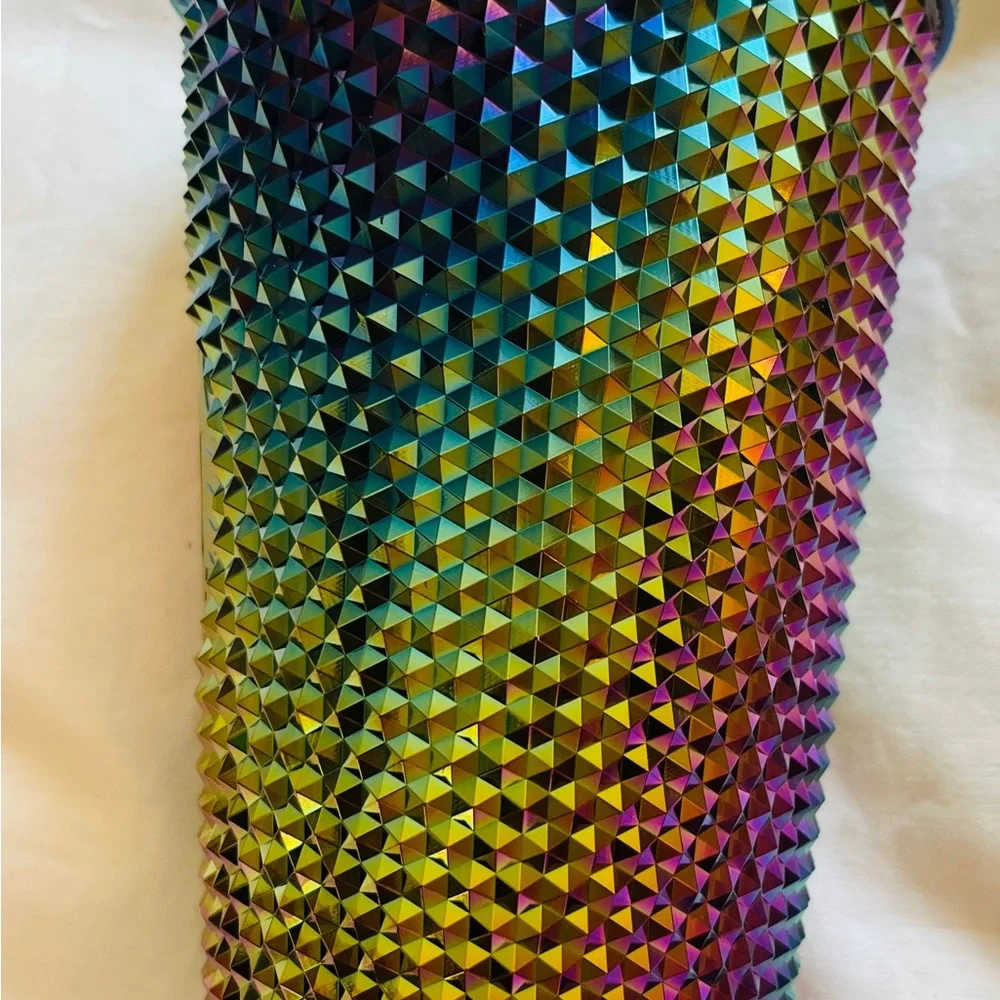 STARBUCKS Siren Logo Iridescent NEW With TAG Includes STRAW Retails $25.95